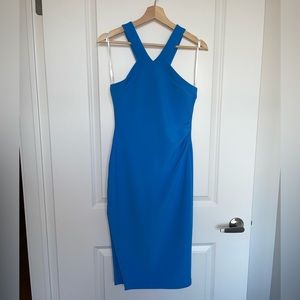 Ever New Blue Halter Dress (Size 4)
